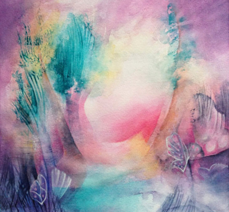 30x30x30 passi verso l’infinito e oltre  Watercolor 30x30cm 2020 Private collection