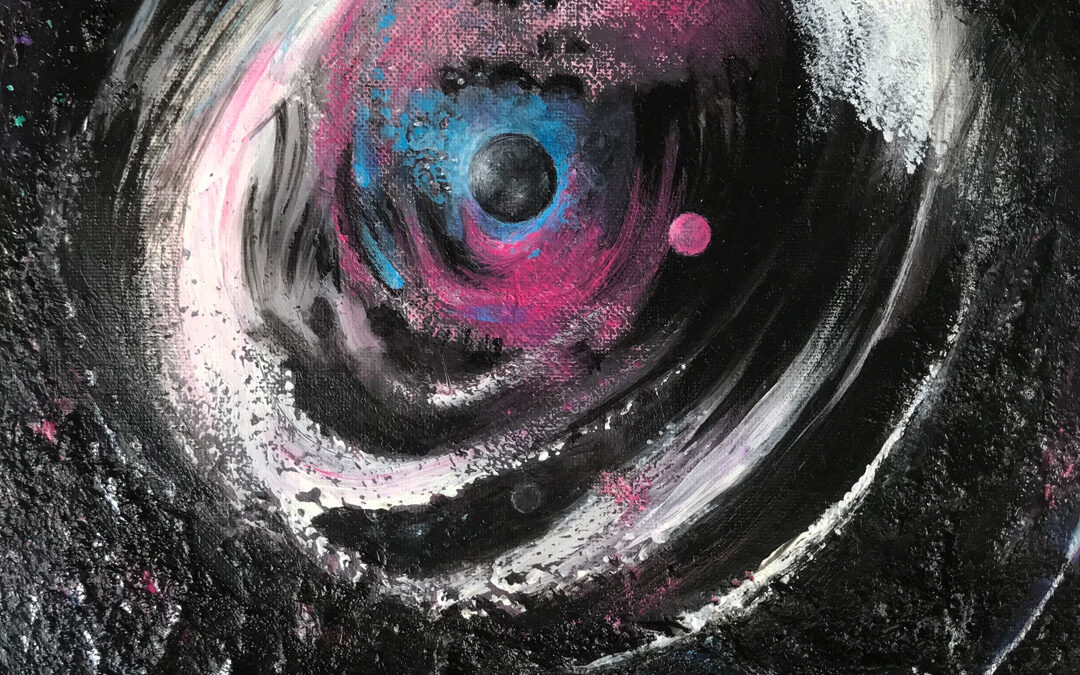 White Hole I  Acrylics on canvas  20x20cm  2023