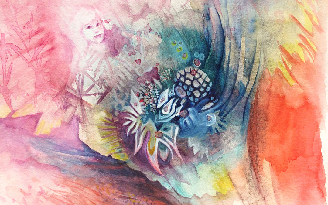 Bambina Mia  Watercolor  30x30cm  2022