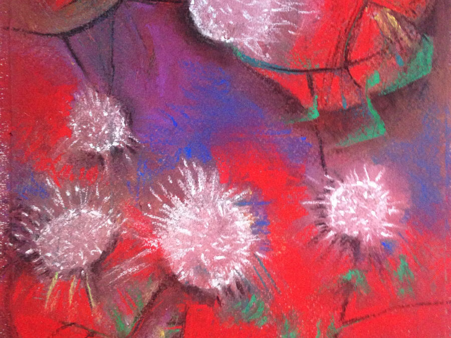 Blood Flow(ers)  Dry pastels  2020