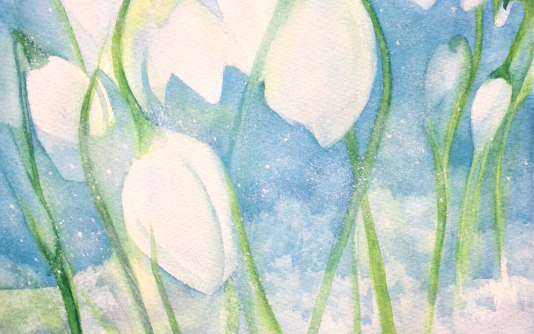 Winter flower  Watercolor 33,5x24cm 2021