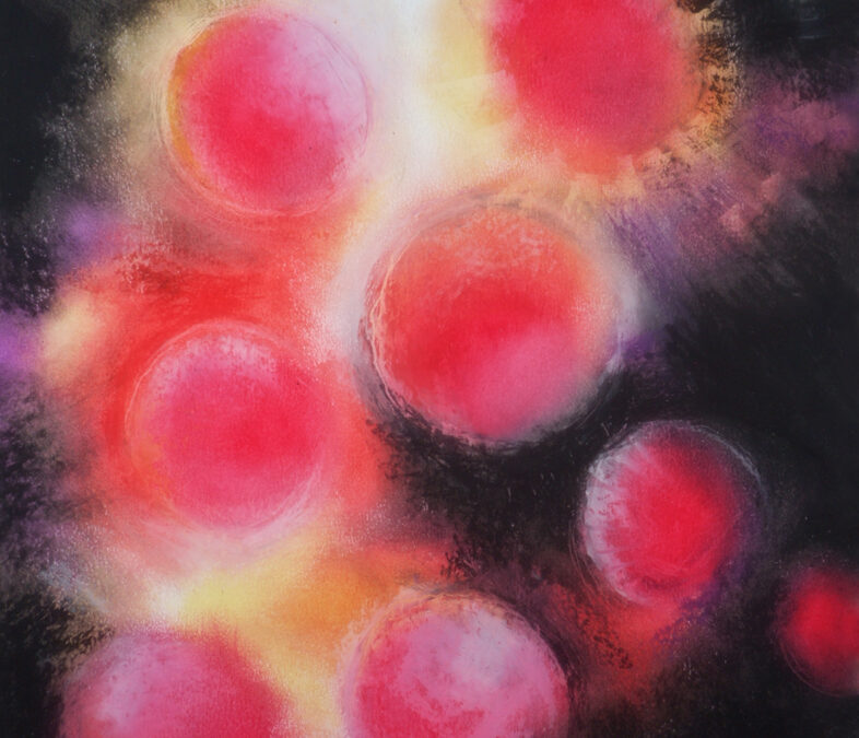 Dry pastel on paper