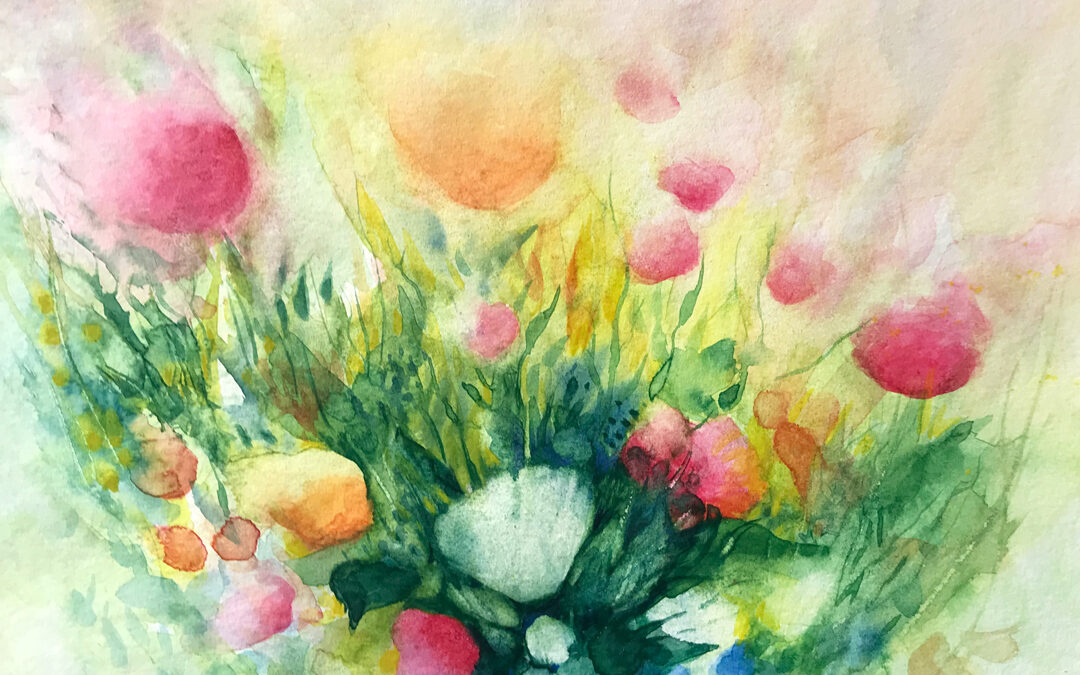 Bouquet  Watercolor  30x30cm  2023