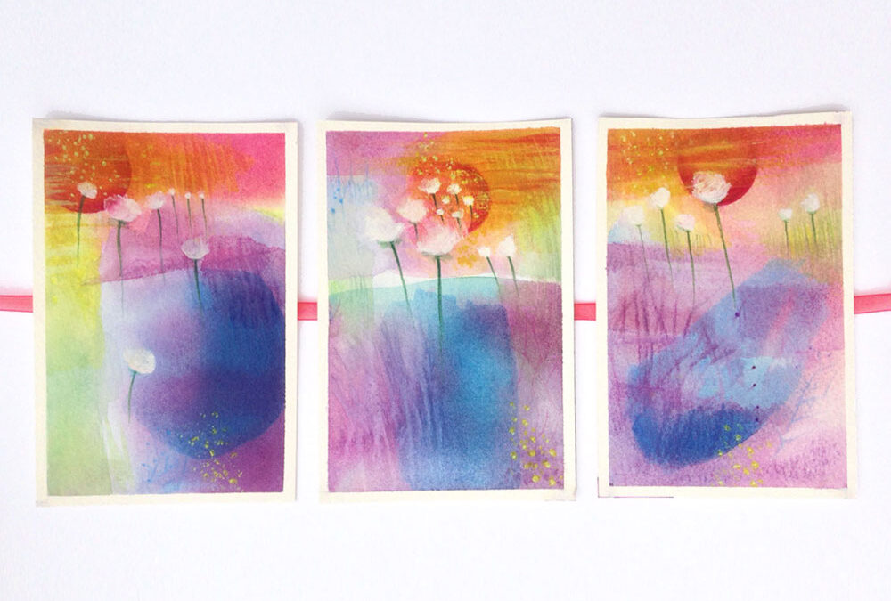 Postcards Artgento vivo – watercolor 15x10cm 2021