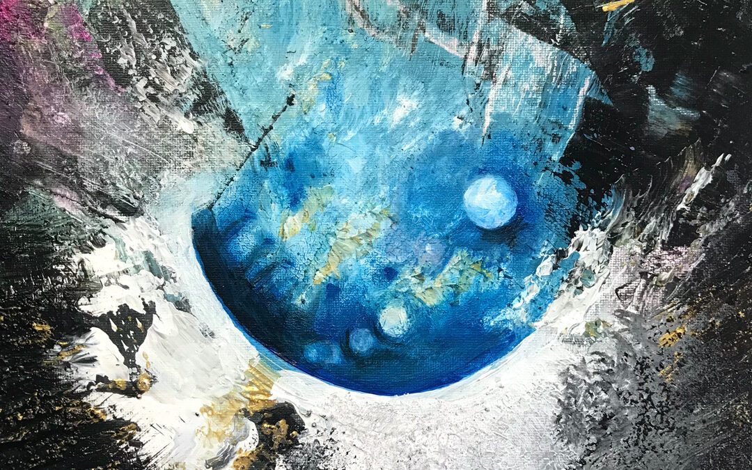 White Hole II  Acrylics on canvas  20x20cm  2023